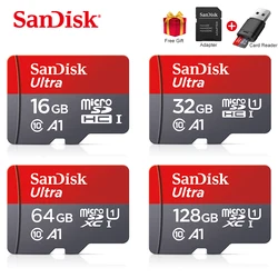 Sandisk – carte Micro SD/TF, 16 go/32 go/64 go/100% go/128 go/256 go, 128 authentique 