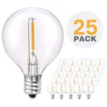  50Ft Patio String Light Outdoor Garland Light  G40 Christmas Lights Festoon Fairy For Wedding Holiday Garden Backyard Decoration 