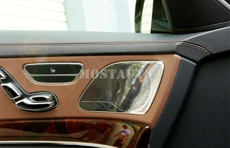 Для Benz S Class W222 внутренний динамик для двери автомобиля отделка крышки- 4 шт
