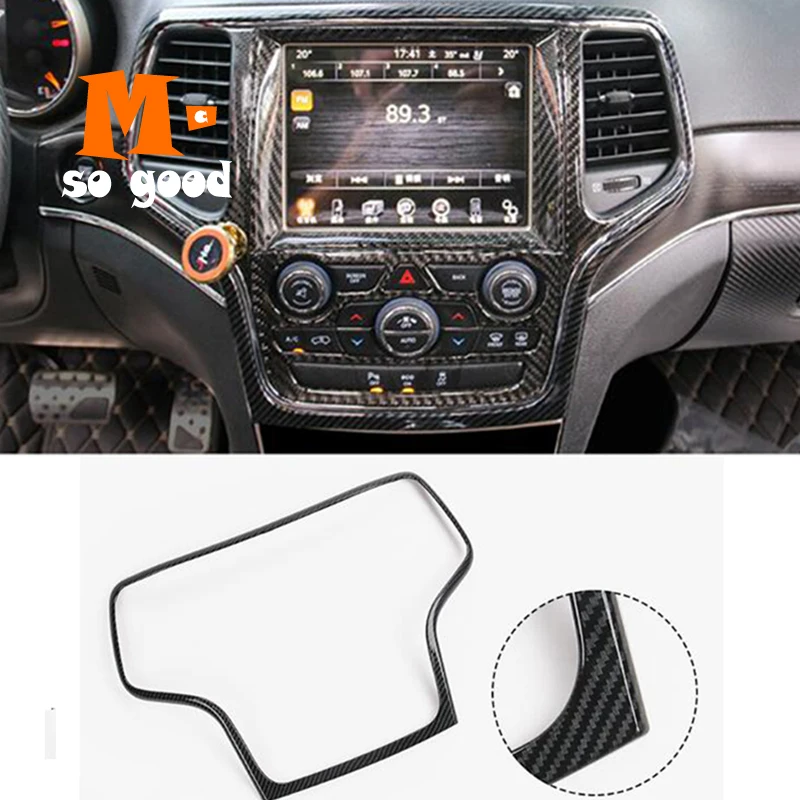 2014 2015 2016 2017 для Jeep Grand Cherokee автомобиля ABS углеродное волокно навигационная панель