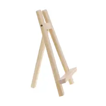Мини художника деревянный мольберт деревянная подставка Дисплей Держатель для вечерние украшения 15*20 см Triange мольберт LX9A
