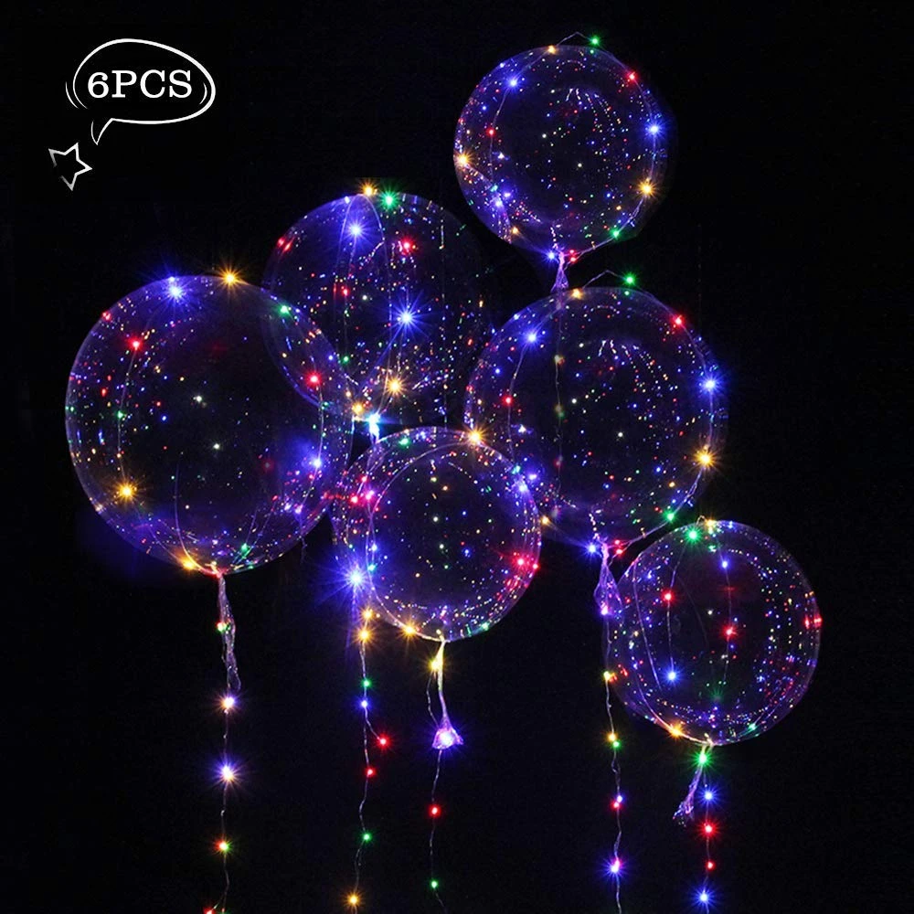 6 Sets 20 Zoll Transparent LED Ballons Blinken Gemischt Farbe Led  Luftballons Licht Luftballons Party Favors Geburtstag Hochzeit Neue  Jahr|Ballons & Zubehör| - AliExpress