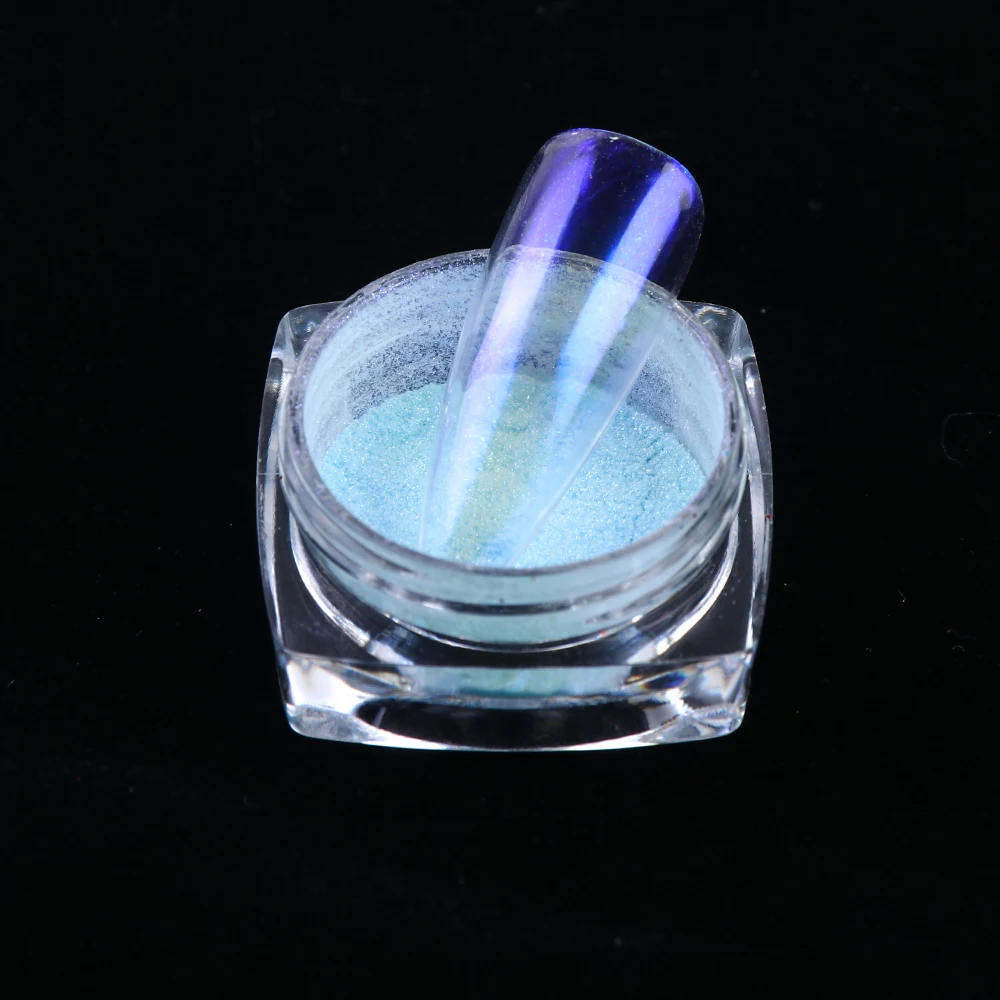 Зеркальная пудра для ногтей 0 2 г блестящая голографическая Хромовая пигментная в