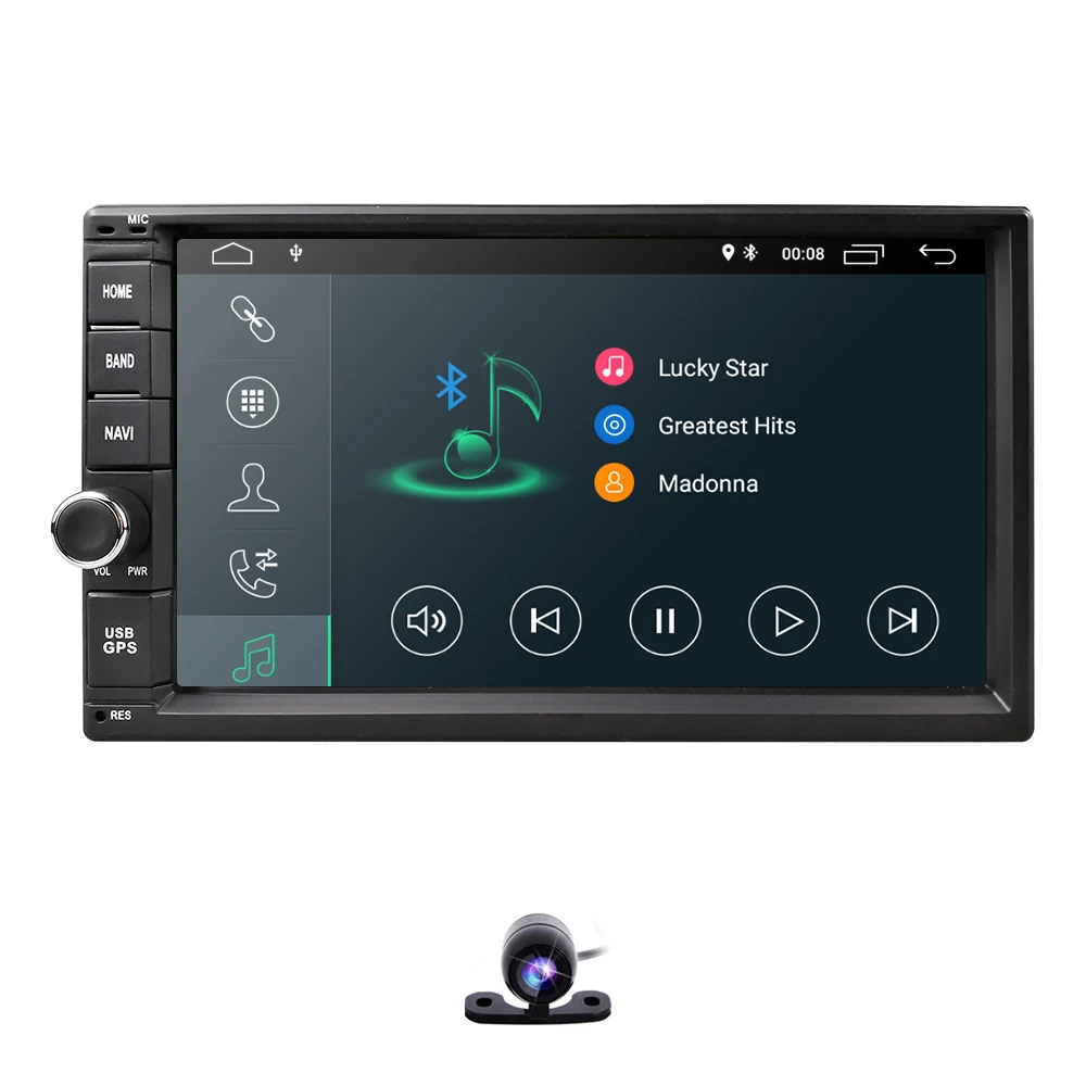 Clearance 2019 Android 9.0 2DIN Universal Car NO DVD player  Auto Radio Quad Core 7Inch  GPS Stereo Audio Head unit Support DAB DVR OBD BT 1