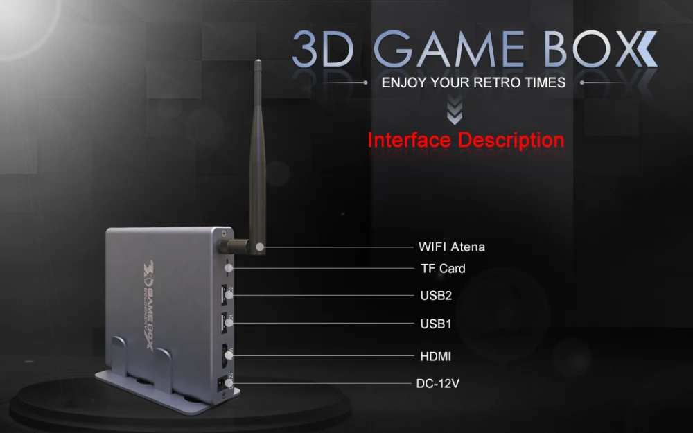Новая версия ТВ игровая приставка встроенный в 2323(105 3D& 2218) Большие аркадные игры HDMI выход геймпад 2,4G wifi видео игровые приставки