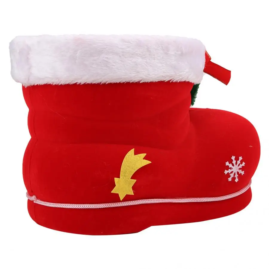 Lovely Christmas Candy Boot Holder Decoration Home Party Ornament Gift Prop Toy Christmas Decorations for Home