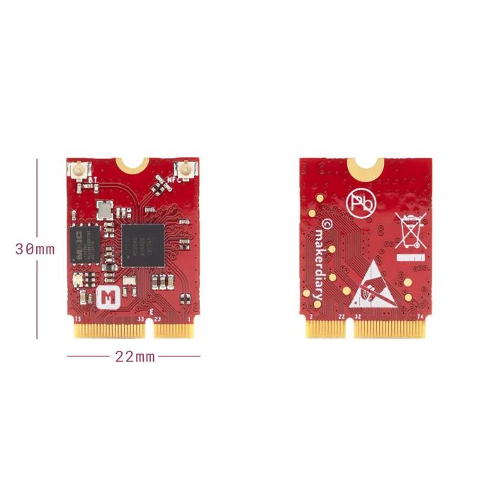 Модуль NRF52840 M.2 интерфейс NGFF/M.2 Bluetooth 5/Thread/Zigbee/NFC|Крышки с прорехами для проводов| |