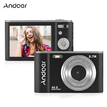 

Photo Mini Digital Camera 44MP 2.7K 16X Zoom Self-Timer 128GB Extended Memory Face Detection Anti-shaking Built-in Batteries
