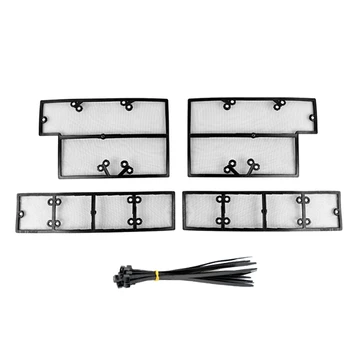 

4Pcs Car Front Grille Insert Net Insect Sning Mesh Accessories for Toyota RAV4 2020