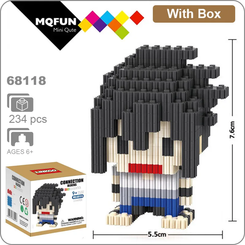 68118 With Box LInkgo супер герой аниме одна деталь Наруто dragon ball Мини фигурки алмазные строительные блоки сборки модели образовательных игрушек - Цвет: 68118 With Box