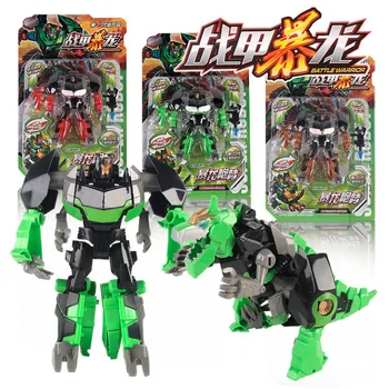 

New Dinosaur Deformation Robot Children's Wisdom Toy Boy Gift Cartoon Battle Tyrannosaurus Garage Kit Action Figures Robot