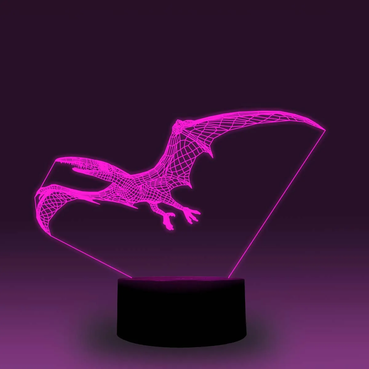 NiteApps Peranodon динозавр 3D RGB светодиодный ночник настольная лампа иллюзия Лампа подарок на день рождения приложение/сенсорное управление