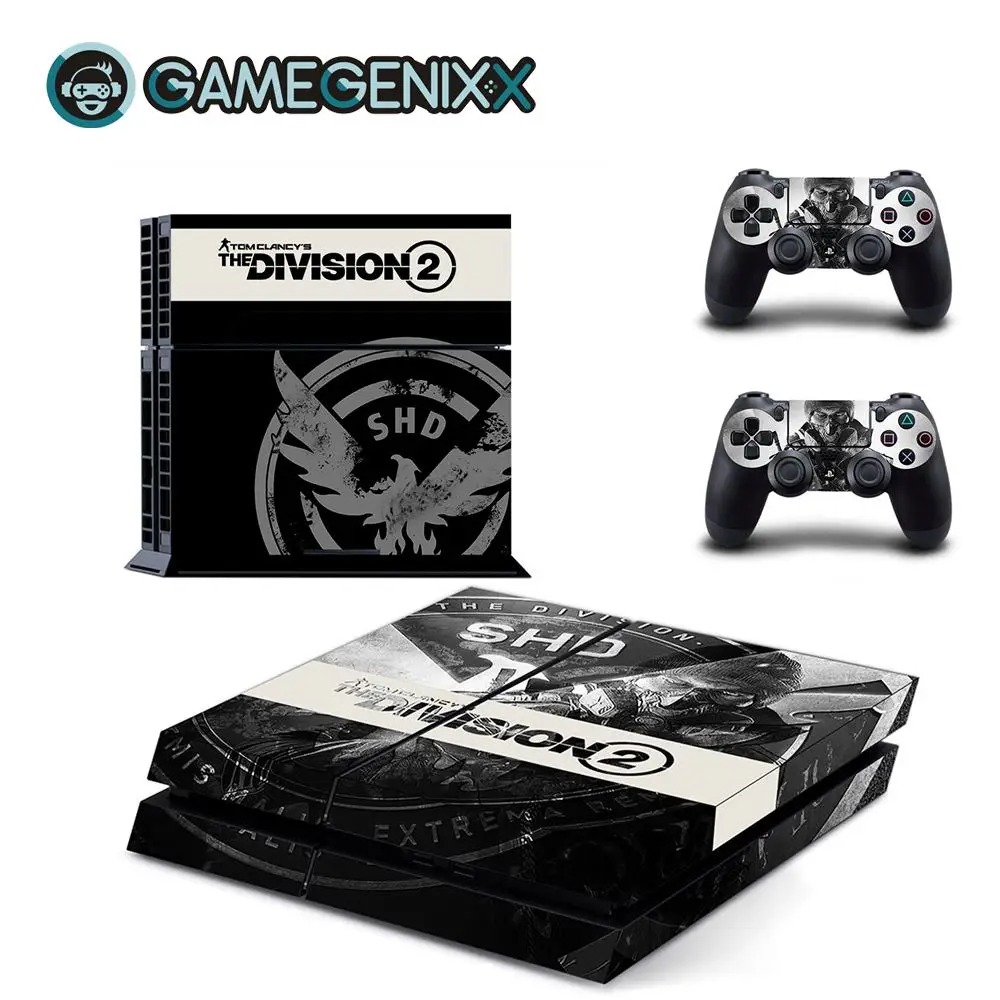 Division 2 Защитная Наклейка на кожу GAMEGENIXX для консоли PS4 и 2 контроллеров-Division 2 - Цвет: Division 2