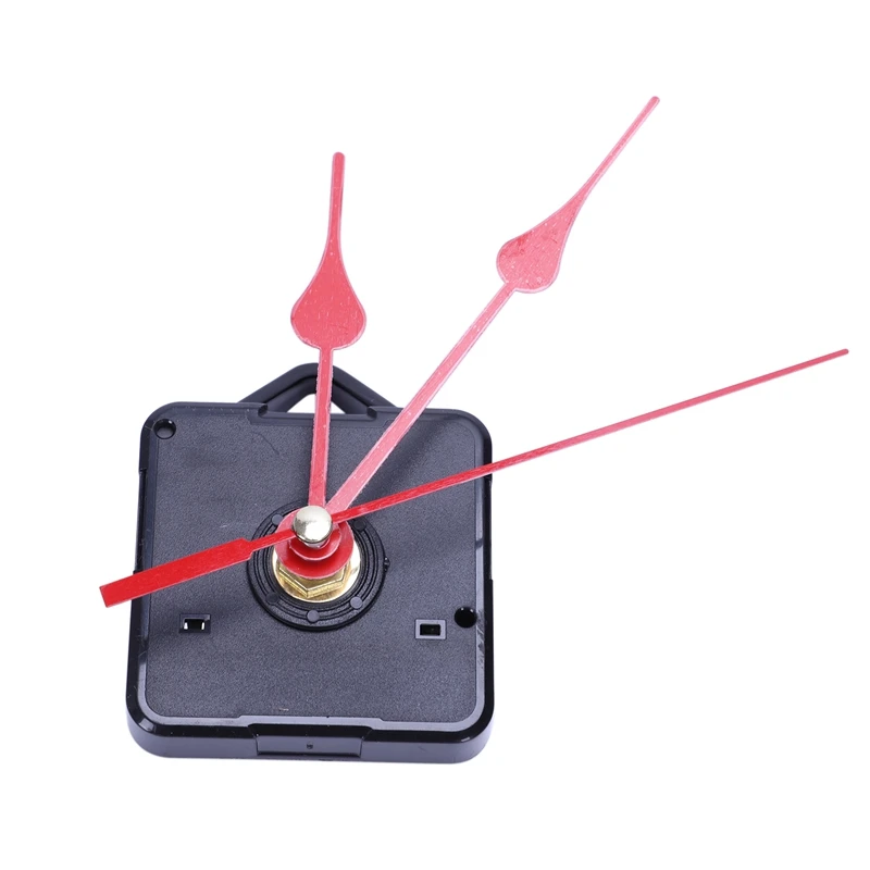 Замена настенных часов руки Diy запасные части маятниковый механизм кварцевый мотор часов с ручками и фитингами комплект(черный+ красный