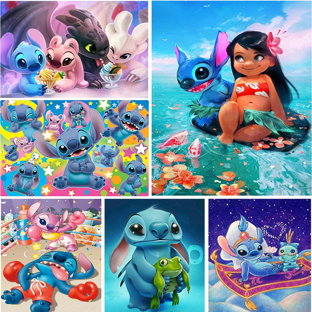 Алмазная 5D картина сделай сам Disney брендовая квадратная круглая мозаика набор для
