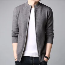 Свитер, пальто, мужской кашемировый шерстяной кардиган, мужская одежда, Новое поступление, Осень-зима, толстые теплые пальто на молнии