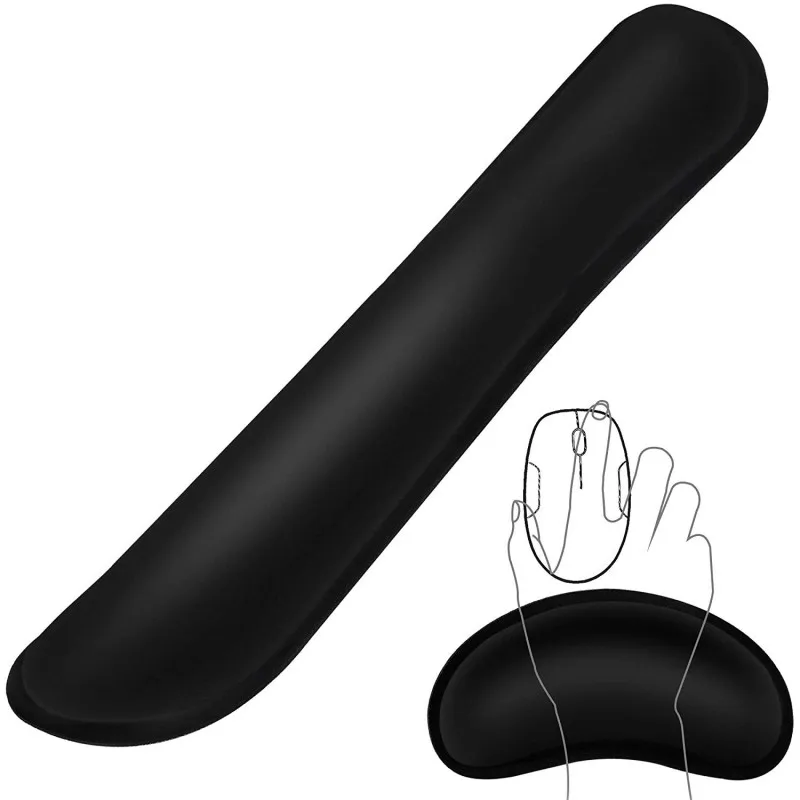 

Keyboard Pad And Mouse Support Memory Foam Wrist Rest Pad Cushion Support