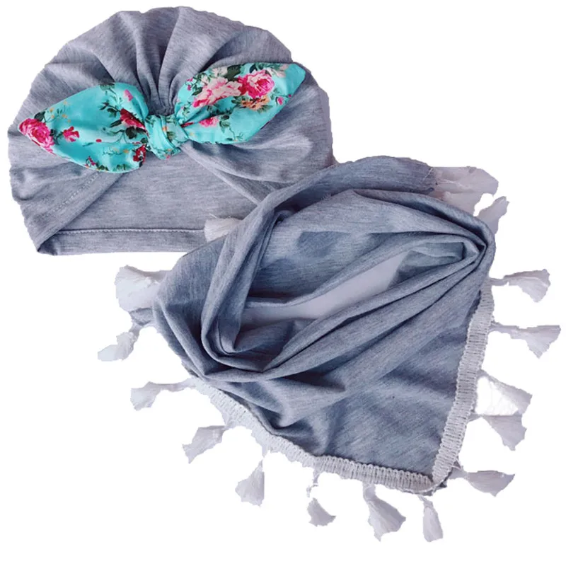 grey flower bowknot