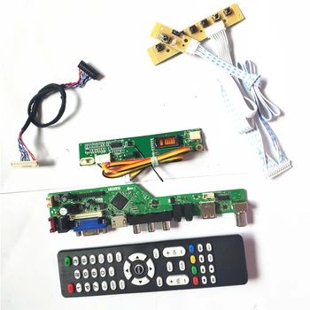 

For LP171WP4-TLN1/TLN2 T.V56 controller board 1CCFL 30Pin LVDS VGA HDMI AV USB RF LCD display panel Remote+Inverter+keyboard Kit