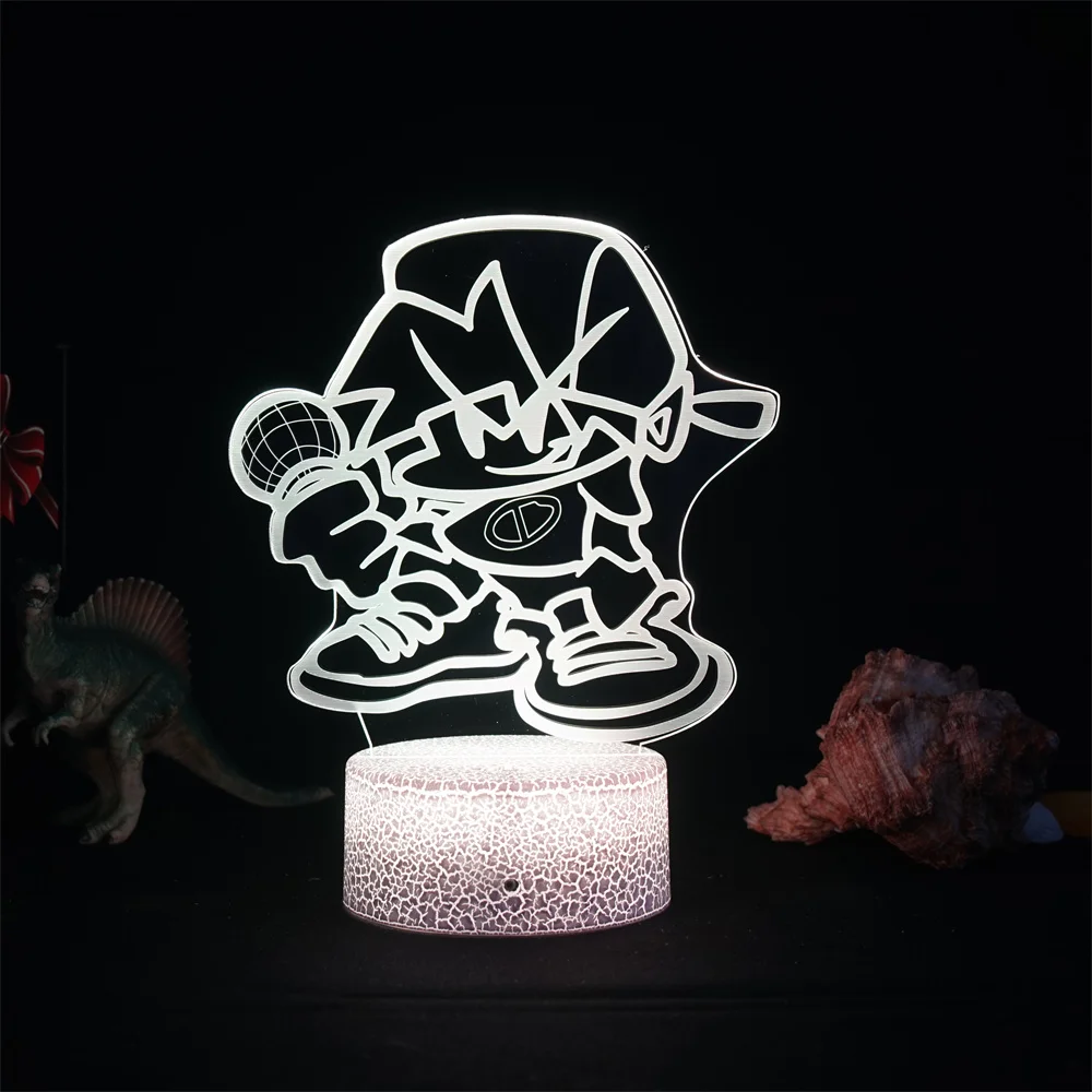 3d night light Gaming Room Game Friday Night Funkin Figure FNF LED Night Lights Led Panel Lights 3D Lamp Cute Room Decor Gift For Friends decorative night lights