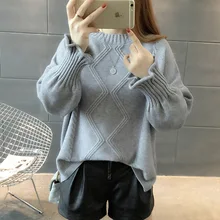*#Best Price Milinsus 2019 Women Pullovers Winter Jumpers Knitwear Flare Sleeve O-neck Sweater Female Loose Knitted Sweaters Tops Pull Femme *#Best Price Milinsus 2019 Women Pullovers Winter Jumpers Knitwear Flare Sleeve O-neck Sweater Female Loose Knitted Sweaters Tops Pull Femme