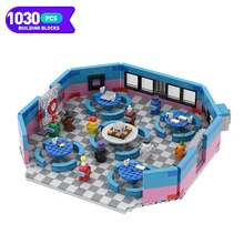 

Moc Popular Game Series Scene Map Mini Character Image Creativity Building Block Model Modular Scene Children Boy Toy Gift