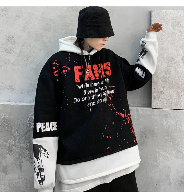 Aelfric Eden, цветные толстовки с капюшоном и принтом в виде пистолета,, Harajuku, Повседневный хлопковый пуловер, модная уличная одежда, толстовки