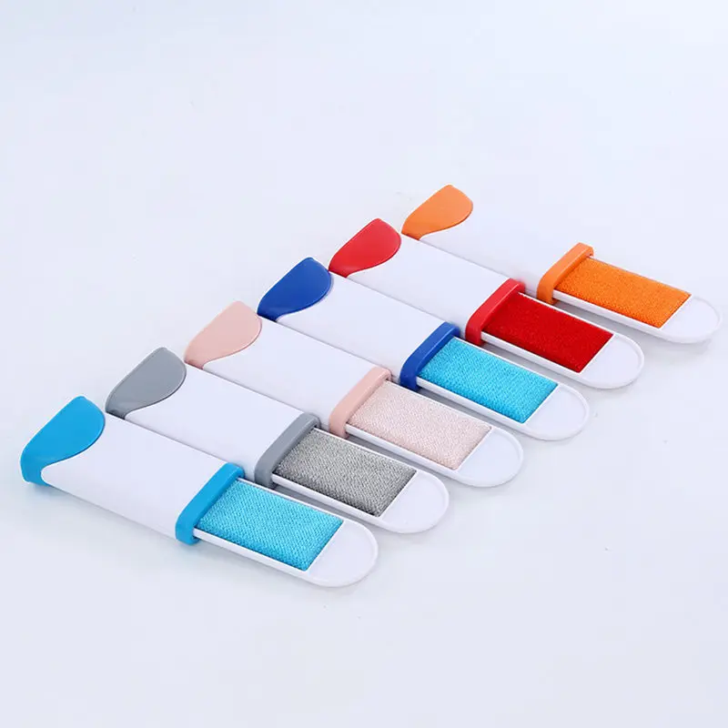 

6x13.5cm mini Magic Clean Brush Reusable Self-Cleaning Pet Hair Brush Set Double Lint Remover Fur Scrub Clothes Bag Dust Brusher
