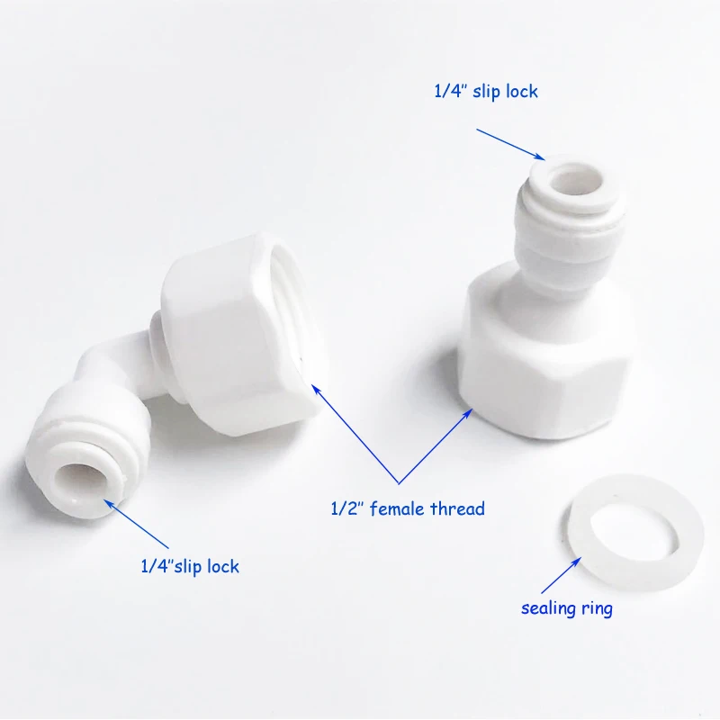 

1/2 Inch Female Thread To 6mm Slip Lock Quick Connector 1/4 Inch Joint Valve Butt Pneumatic Pipe Connector Garden Supplies 5pcs