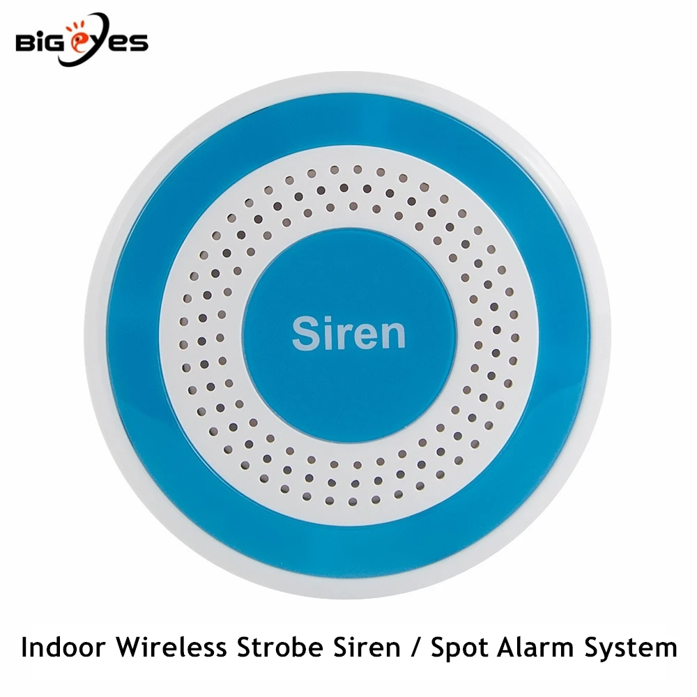 PGST 433MHz Indoor Wireless Siren with Strobe Light Wireless Spot Alarm