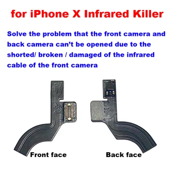 

for iPhone X Solve Front Camera and Back Camera Can't Open Caused by Front Camera Infrared Flex Cable Broken Short Damaged