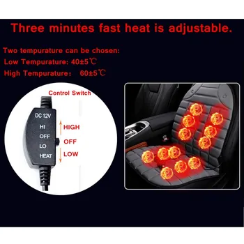 

1/2pcs 12V Automobiles Heated Car Seat Cover Auto Cover Car Seat Protector Cashmere Electric Heating Cushion Warmer Winter