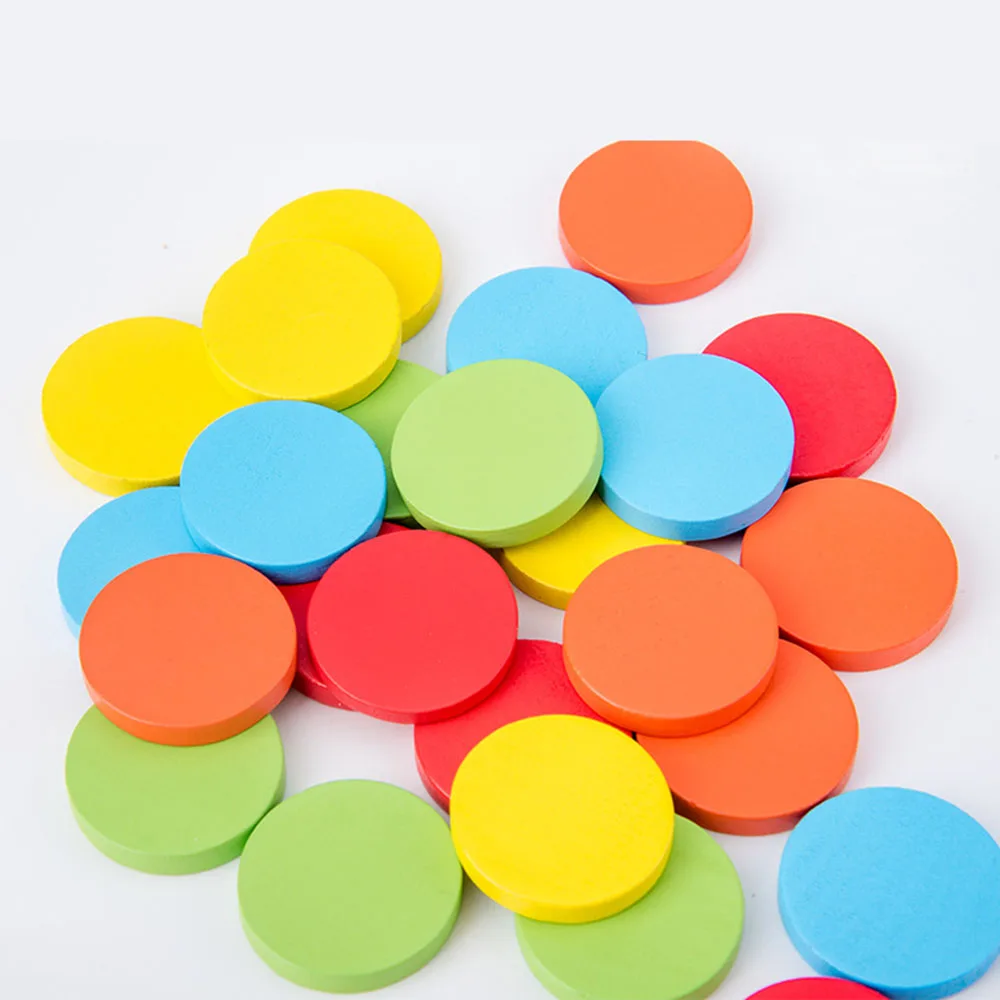  Color Classification Matching Cup Kids Early Educational Toy Wooden Toys Desk Game for Children