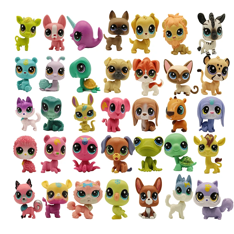 4-5 см свободные lps игрушки кошка щенок фигурка мини игрушки Фигурки Классические игрушки для домашних животных купить 3 шт случайный получить 1 бесплатно