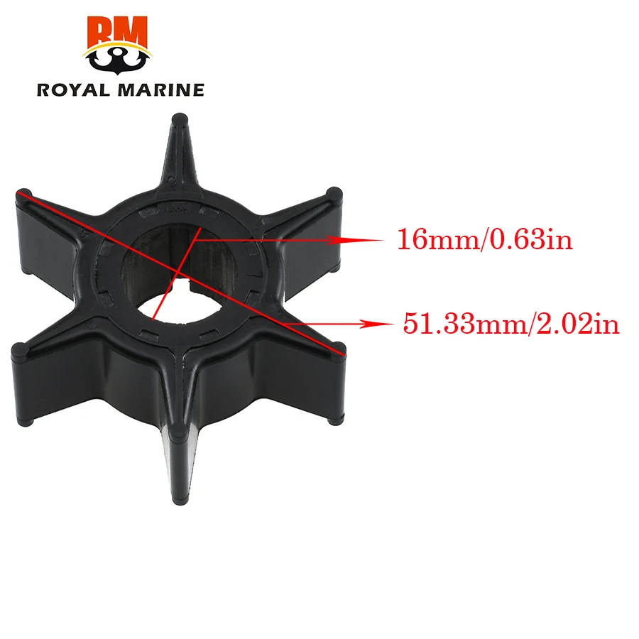 Water Pump Impeller 6H4-44352 For Yamaha Outboard Motor 2T 25HP 30HP 40HP 50HP 4T F20-F45 Parsun T40