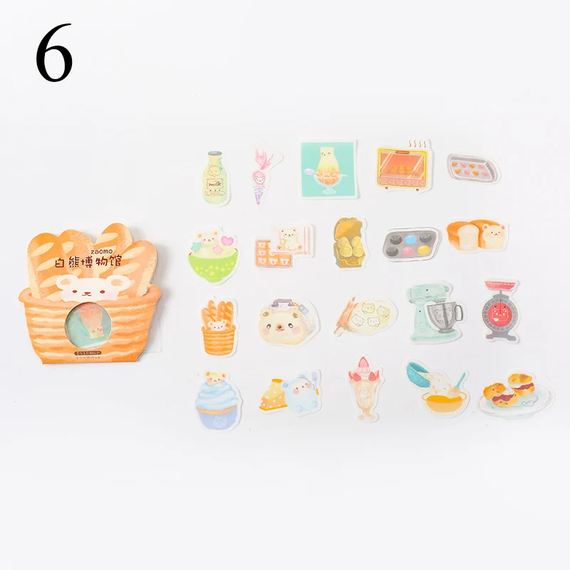 6 40 шт. милые наклейки для кошек Kawaii продукты канцелярские наклейки пуля журнал наклейки для девочек Diy декоративные принадлежности для скрапбукинга - Цвет: 6