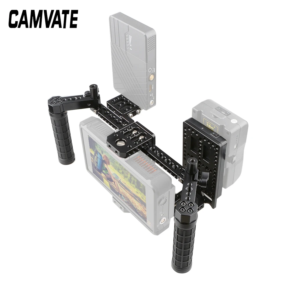 CAMVATE 7 &quotрежиссерская клетка для монитора с V блокировкой разветвитель питания и