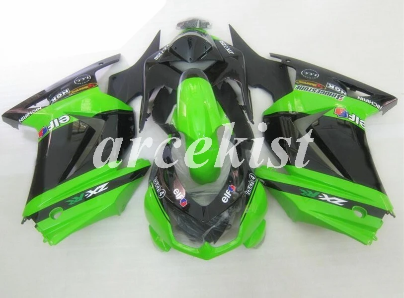 ABS Инжекционный обтекатель наборы для KAWASAKI Ninja 250 2008- ZX 250R Спорт Мотоцикл Обтекатели набор EX250 08-14 зеленый черный