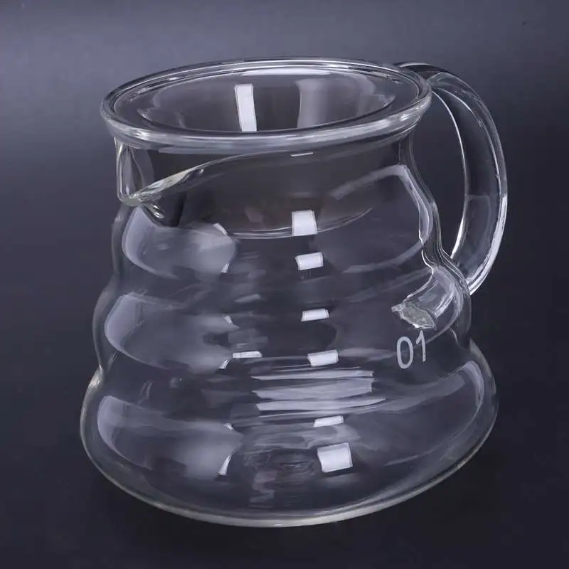 V60 Pour Over Glass Range кофе сервер Carafe капельный кофейник Brewer Barista Percolator Clear 360