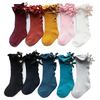 

Winter Warm Kids Knee High Socks For Girls 2-6Years Cotton Baby Girl Socks D40