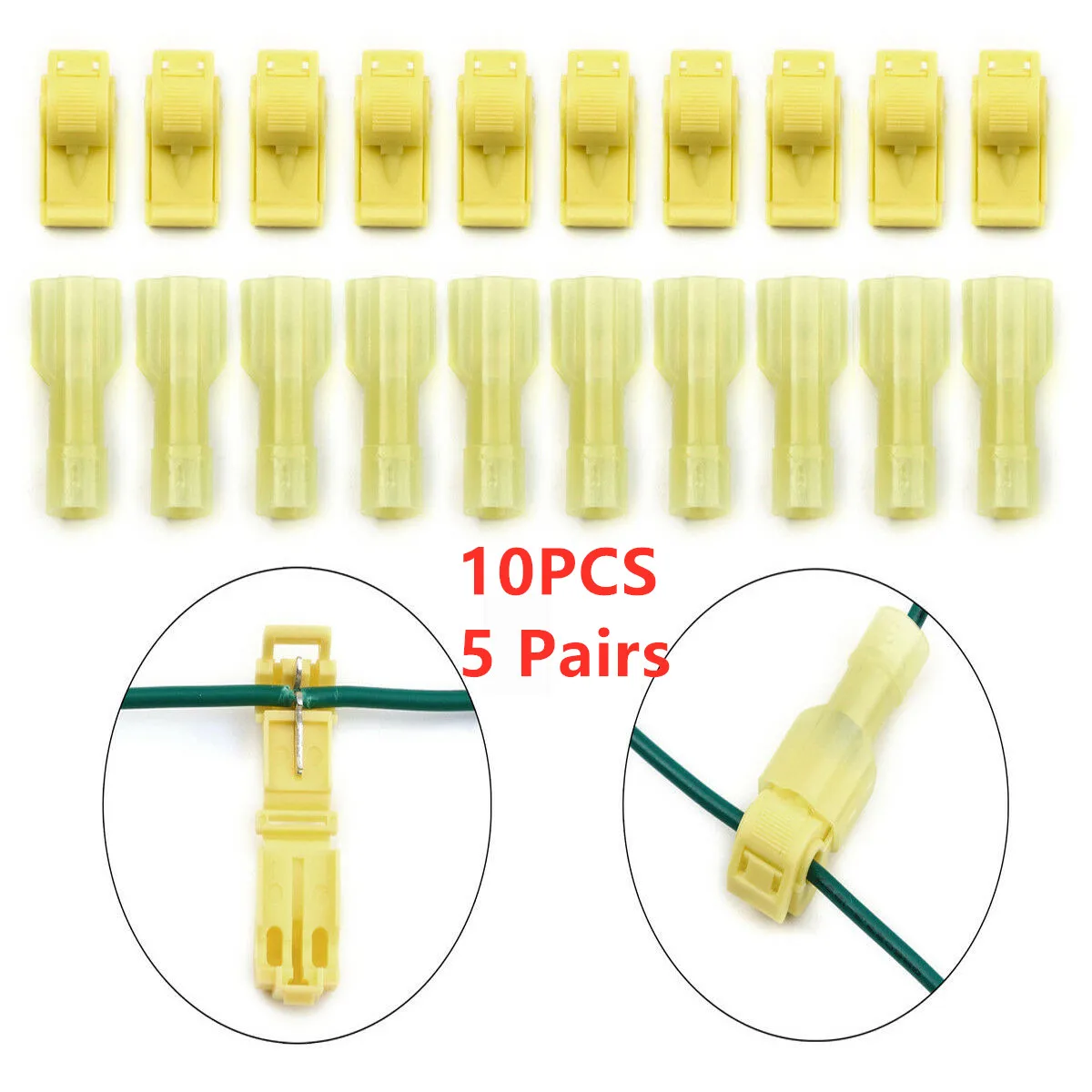 5 Pairs 10PCS Yellow