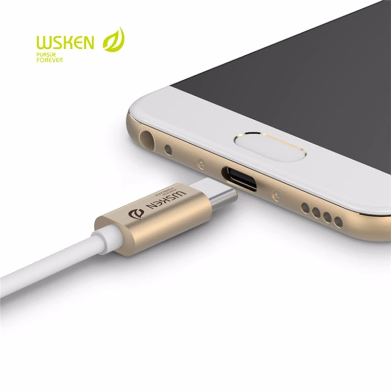 Кабель WSKEN USB C металлический кабель 3 0 для передачи данных Type высокоскоростной