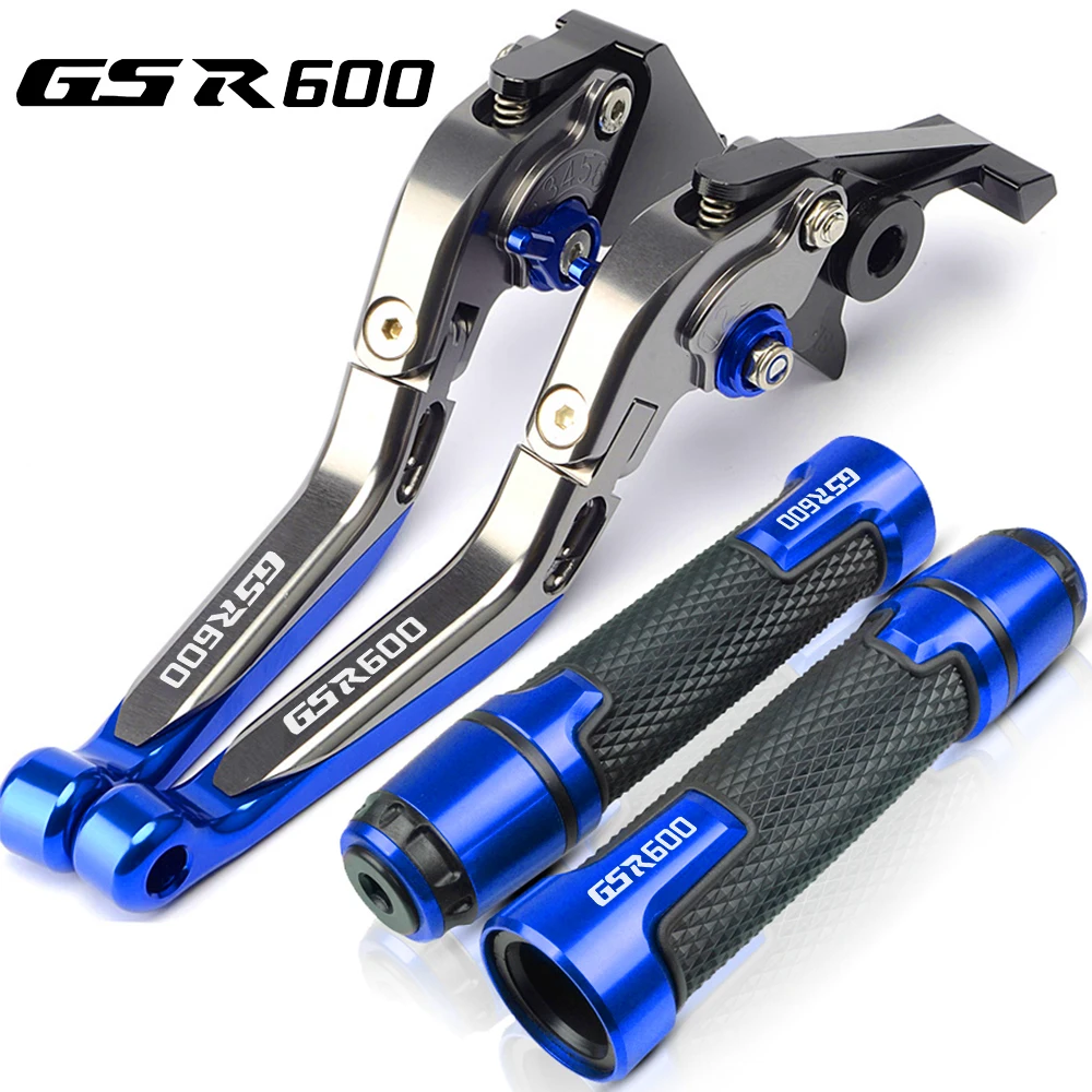 GSR600 логотип Мотоцикл Регулируемый складной тормозной рычаг сцепления ручные рукоятки для Suzuki GSR 600 2006 2007 2008 2009 2010 2011