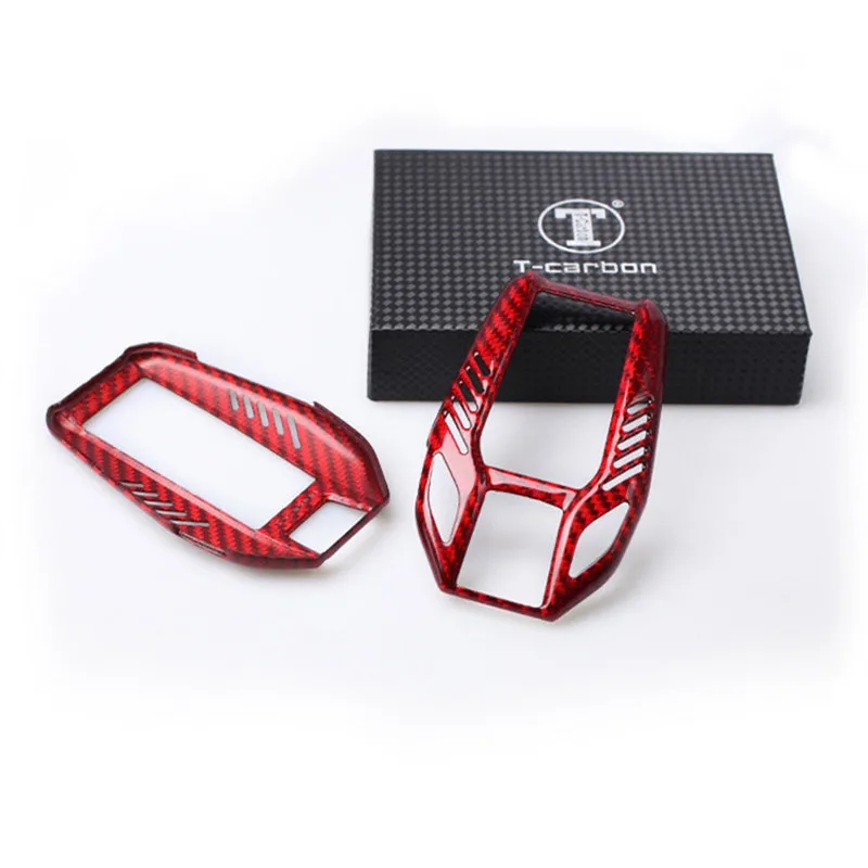 

T-carbon Carbon Fiber Key Shell Key Case Cover For BMW 5 series 530 6 Series GT 7 Series 730li 740li 750 X3 With Screen Film
