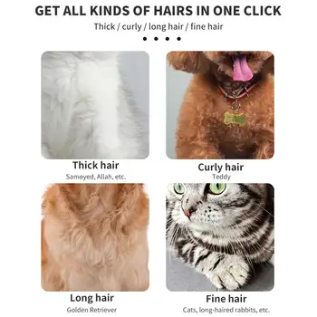 

Pet Hair Trimmer Stainless Steel White Dog Hair Clipper Pet Shaver Fast USB Charging Cat Pets Trim