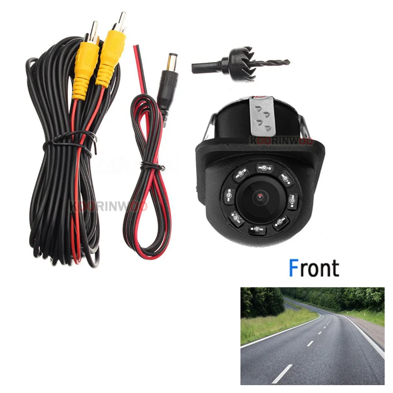 Option 2 Koorinwoo high definition Wide View Angel 8 ИК подсветка Автомобильная резервная камера Фронтальная камера реверсивная красочная видео помощь при парковке - Название цвета: Option 2