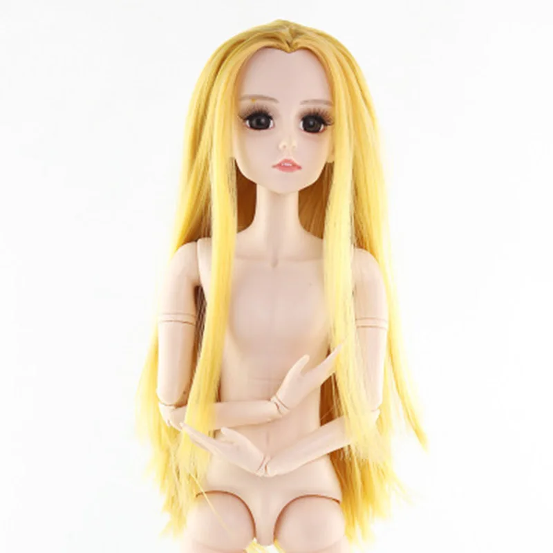 60 см BJD кукла красивая принцесса голая кукла тело 22 подвижная соединенная 3D реальные глаза общая мышечная кожа Игрушки для девочек 3 летигрушки для девочек - Цвет: yellow
