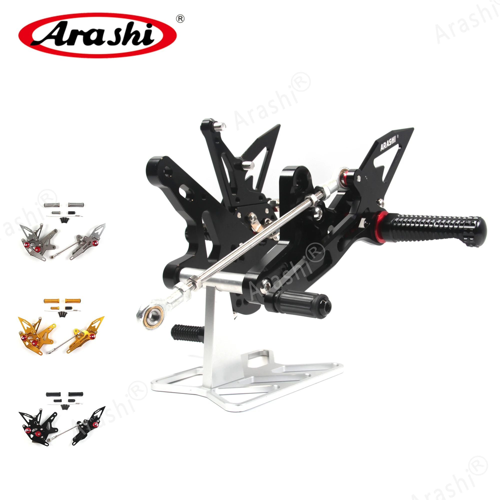 

Регулируемая подставка для ног Arashi NINJA 400, для KAWASAKI Ninja 400, 2018, 2019, 2020, 2021, Rider CNC, аксессуары для мотоциклов, педаль