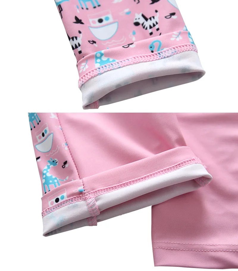 maiô de desenhos animados para crianças roupa de banho de flamingo rosa para meninos meninas com coelho chapéu de