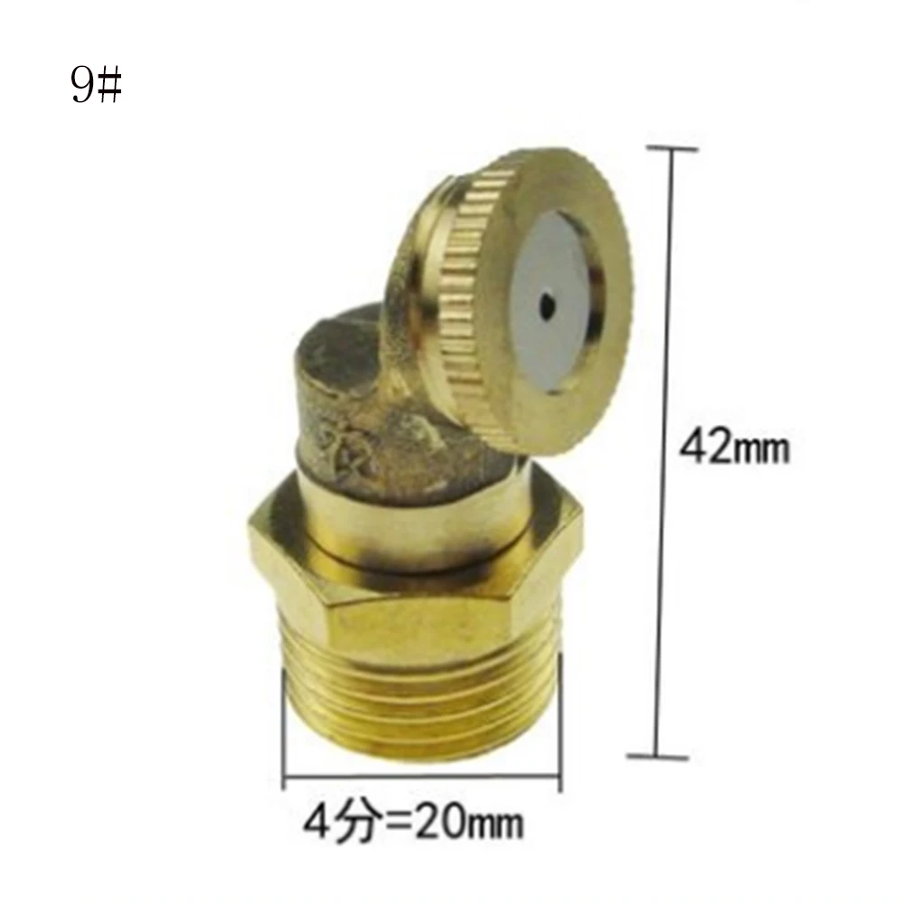 1/2inch Brass Agricultural Mist Spray Nozzle 180 Degree External Thread Garden Water Sprinkler Irrigation Spray Nozzle